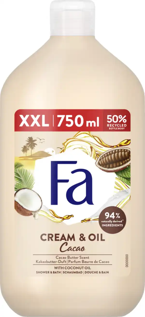 Bild 1 von Fa Duschgel Cream & Oil Cacao XXL, 750 ml