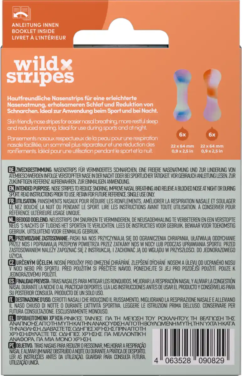 Bild 2 von Wild Stripes Nasenpflaster, 6,6 g
