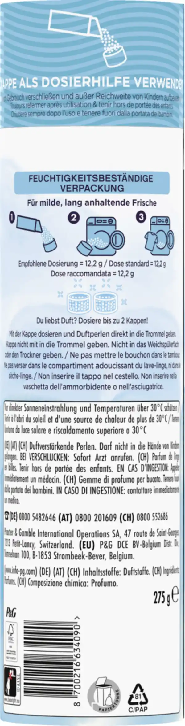 Bild 2 von Lenor Wäscheparfüm Light Frische Baumwollblüte, 275 g