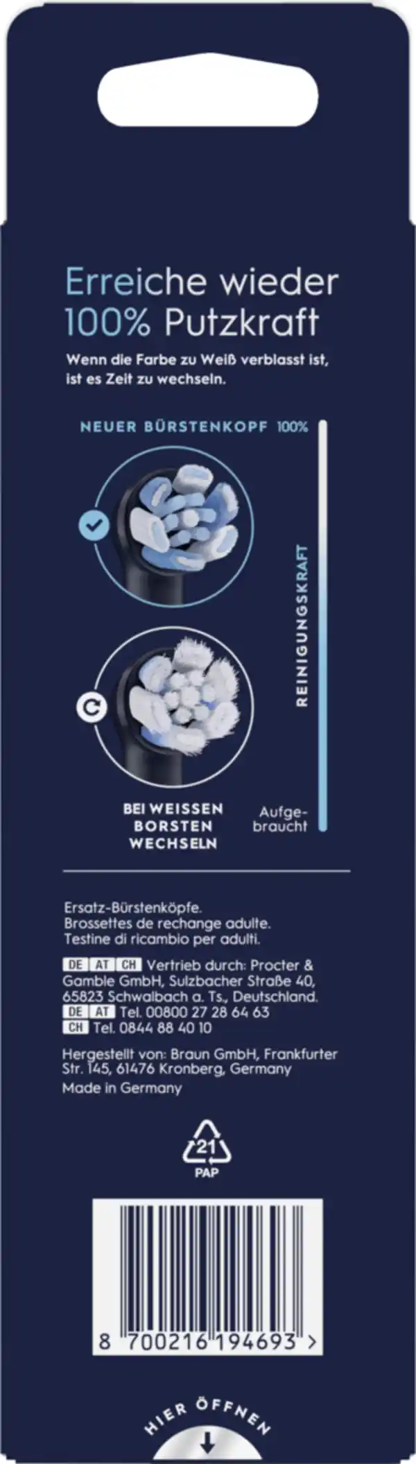 Bild 4 von Oral-B 6er Set Aufsteckbürsten iO Ultimative Reinigung schwarz