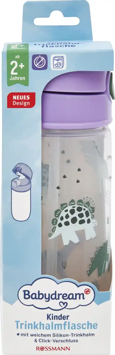 Bild 1 von Babydream Trinkhalmflasche 540ml / ab 2 Jahren / Dino