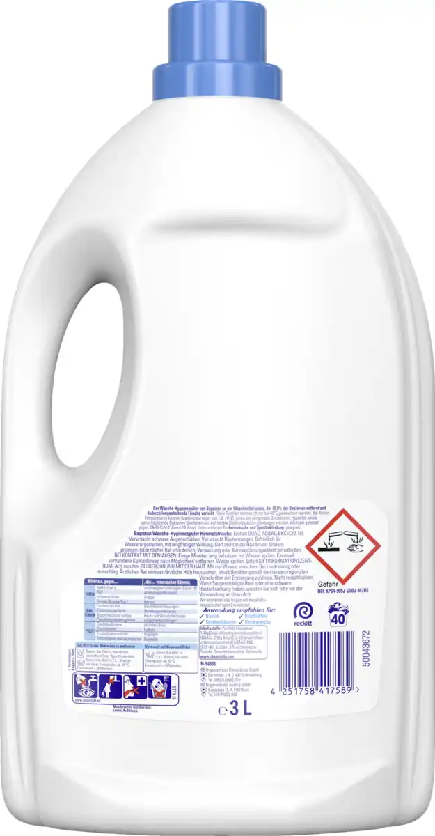 Bild 2 von Sagrotan Wäsche Hygienespüler Himmelfrische, 40 WL