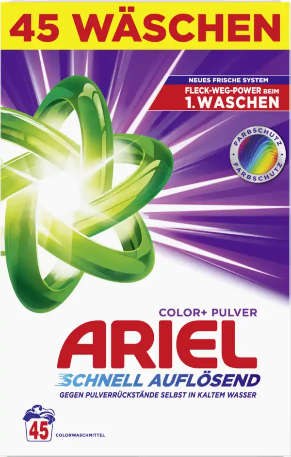 Bild 1 von Ariel Colorwaschmittel Pulver Color 45WL, 45 WL