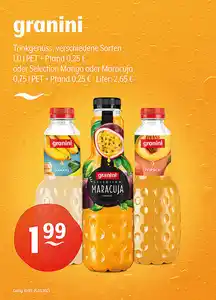 granini Trinkgenuss, verschiedene Sorten (1,0 l) oder Selection Mango oder Maracuja (0,75 l)