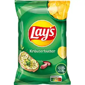 Kartoffelchips "Lays Kräuterbutter" mit Knoblauch-Kräuterbut...