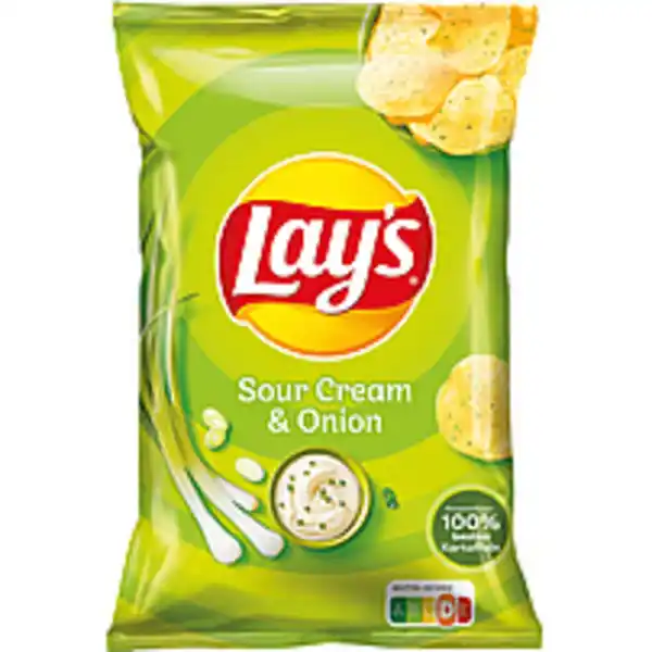 Bild 1 von Kartoffelchips "Lays Sour Cream and Onion" mit Sauerrahm- un...