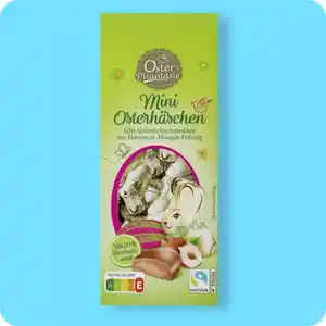 OSTER PHANTASIE Mini-Osterhäschen, Mit Haselnuss-Nougat-Füllung oder mit Milchcremefüllung