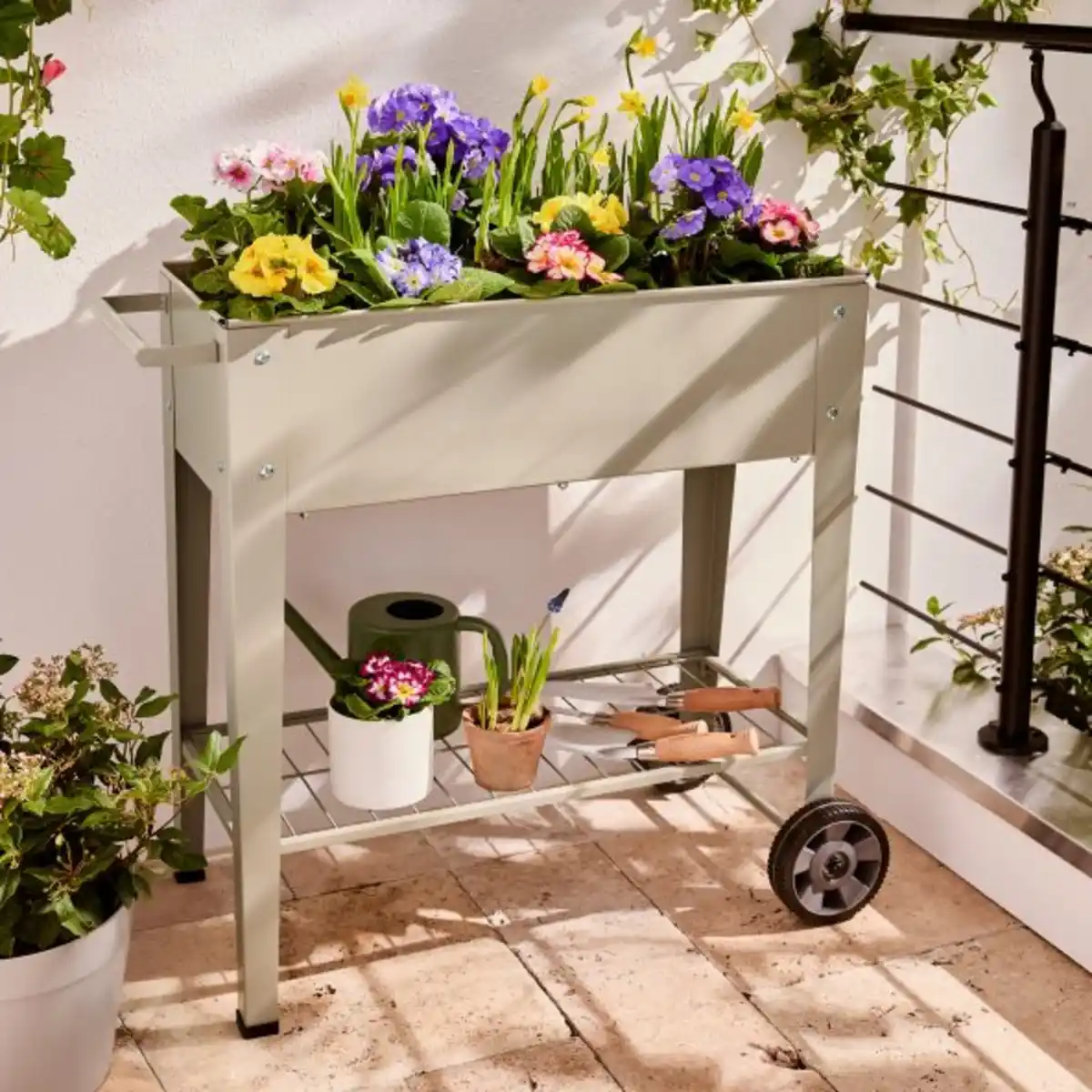 Bild 2 von BELAVI Hochbeet mit Rollen