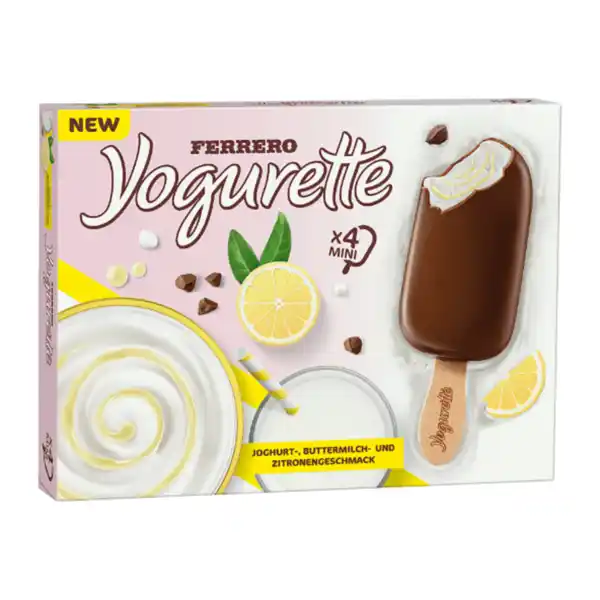 Bild 1 von FERRERO Yogurette Eis Buttermilch Zitrone 200ml