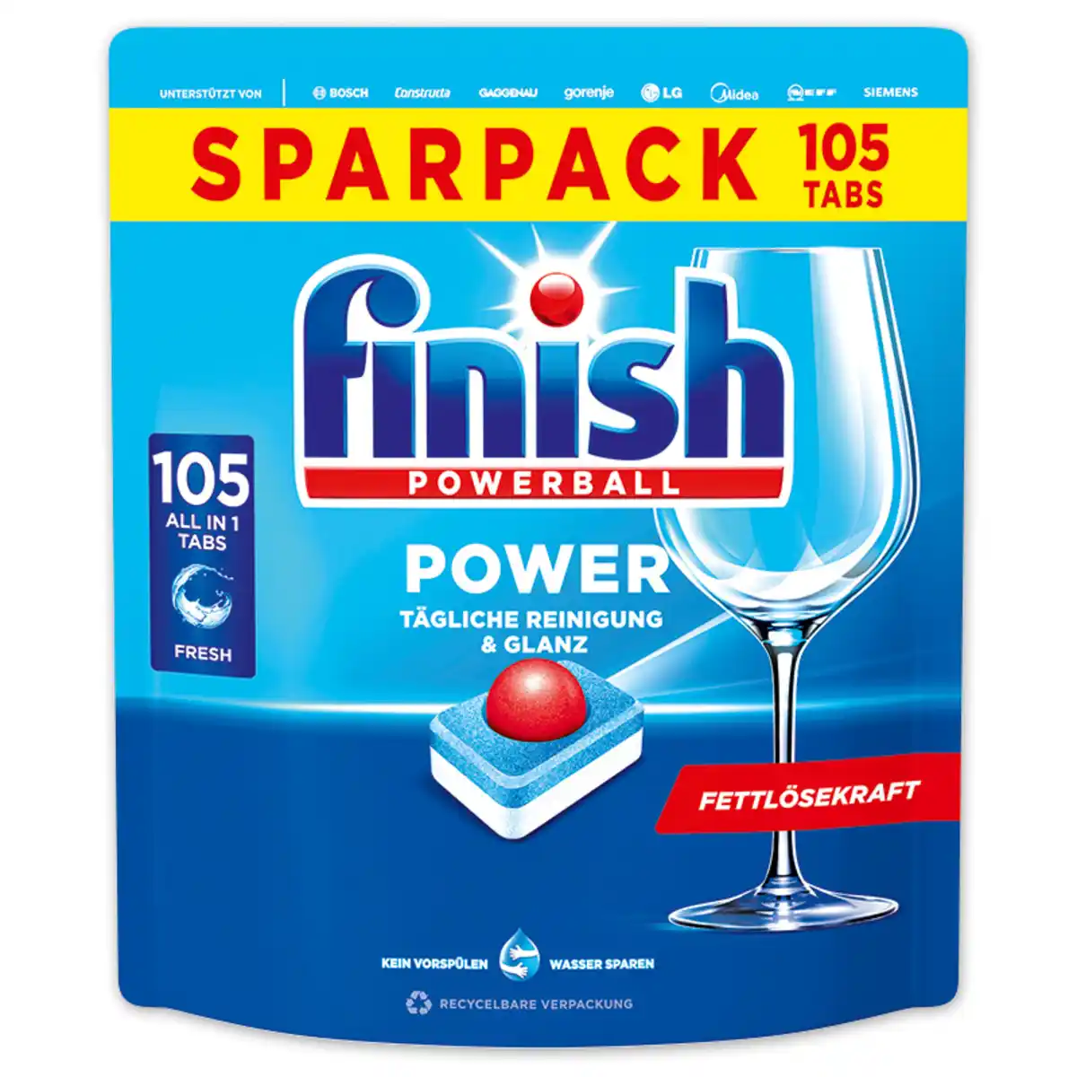 Bild 2 von Finish All in 1 Spülmaschinen Caps / Tabs