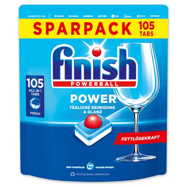Bild 2 von Finish All in 1 Spülmaschinen Caps / Tabs