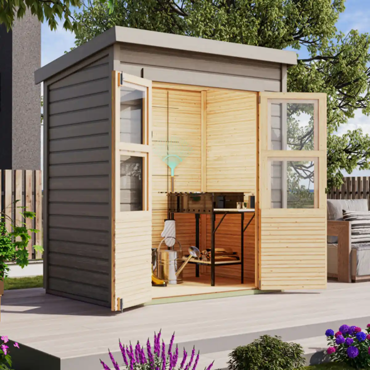 Bild 1 von Gartenhaus Wallendorf, grau