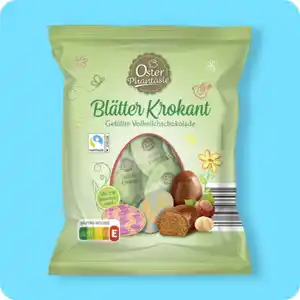 OSTER PHANTASIE Blätterkrokant-Eier, Kakao Fairtrade-zertifiziert⁸