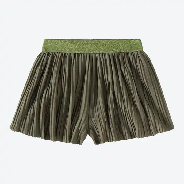 Bild 3 von Kinder-Mädchen-Plissee-Shorts mit Lurex-Bund