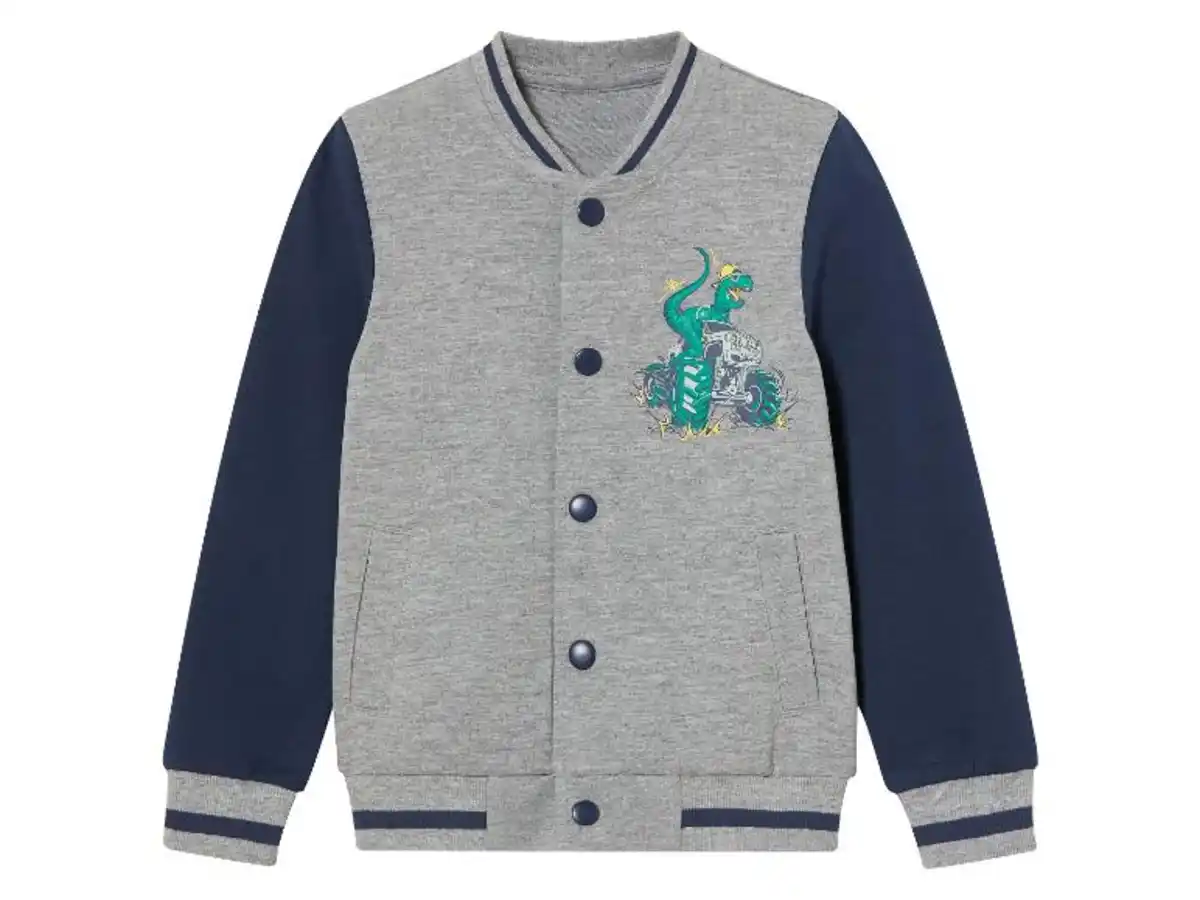Bild 2 von lupilu® Kleinkinder Collegejacke mit Rippbündchen an Hals, Ärmeln und Saum