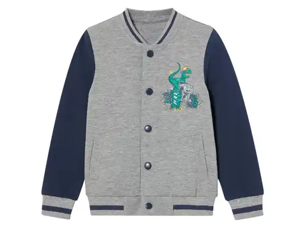 Bild 2 von lupilu® Kleinkinder Collegejacke mit Rippbündchen an Hals, Ärmeln und Saum