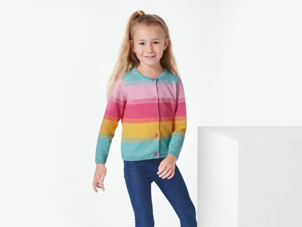 Bild 3 von lupilu® Kleinkinder Strickcardigan aus reiner Baumwolle
