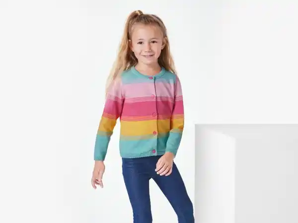 Bild 3 von lupilu® Kleinkinder Strickcardigan aus reiner Baumwolle