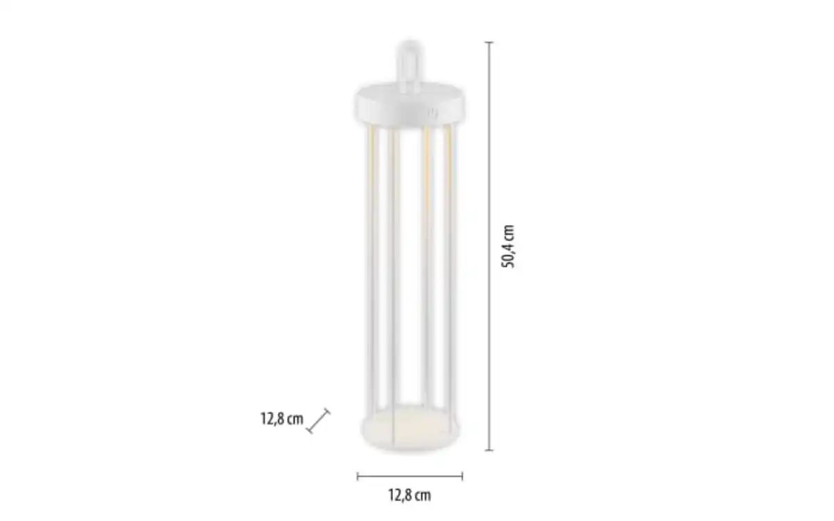 Bild 2 von LED-Akkutischleuchte Anselm, weiß, 50,4 cm, inkl. Memoryfunktion