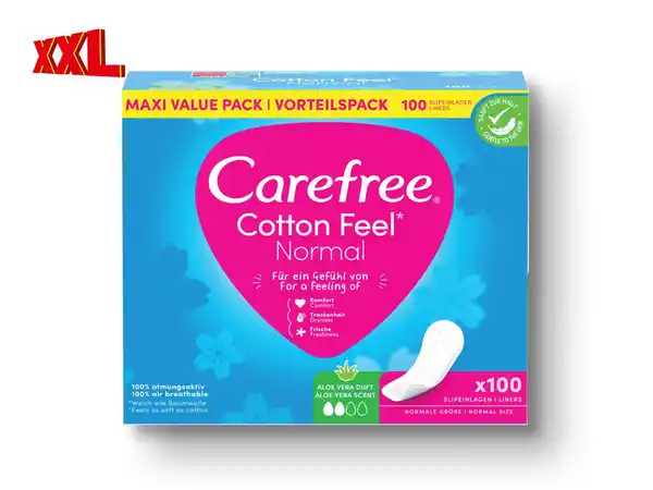 Bild 1 von Carefree Cotton Feel Slipeinlagen,  100 St