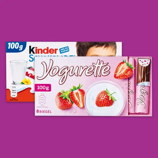 Bild 1 von Ferrero Kinder Schokolade / Yogurette