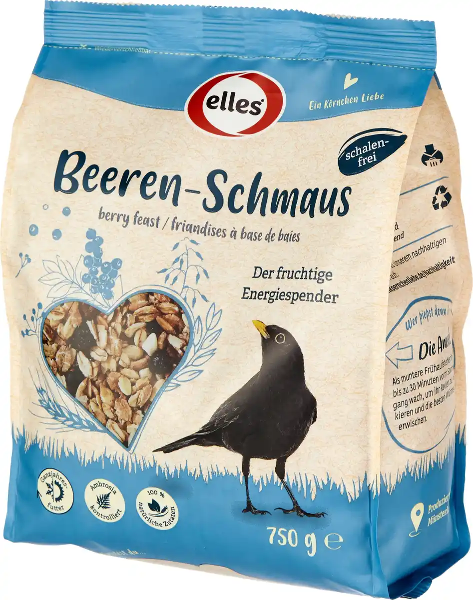 Bild 1 von Elles Wildvogelfutter Beeren-Schmaus 750 g