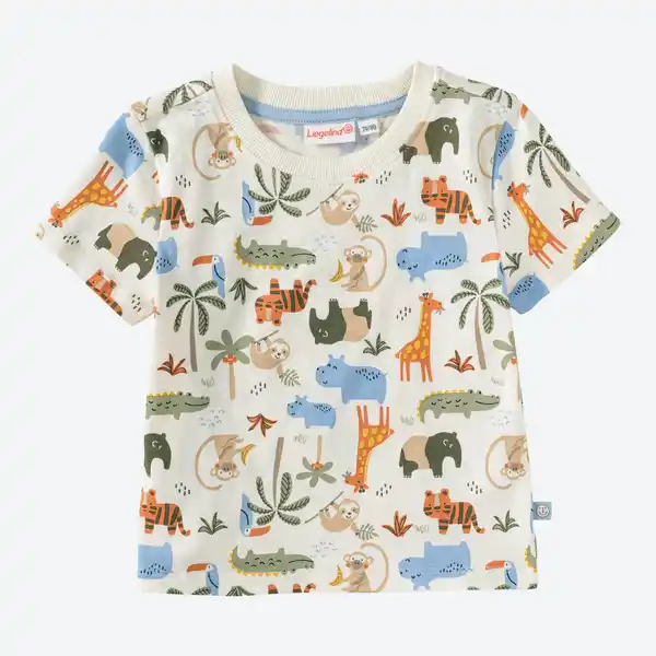Bild 3 von Baby-Jungen-T-Shirt mit Tieren bedruckt