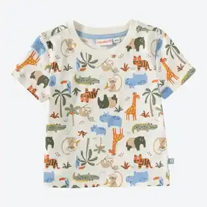 Baby-Jungen-T-Shirt mit Tieren bedruckt