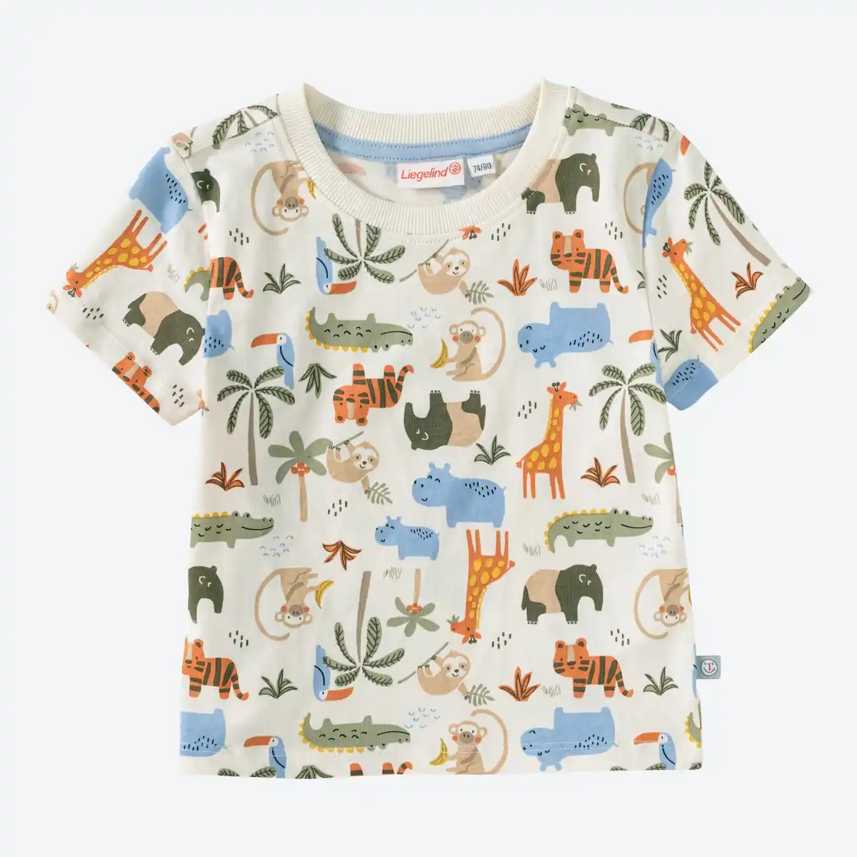 Bild 1 von Baby-Jungen-T-Shirt mit Tieren bedruckt