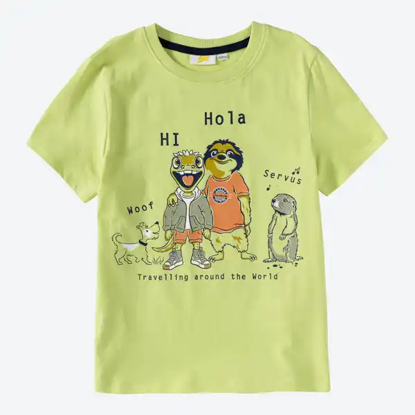 Bild 1 von Kinder-Jungen-T-Shirt mit Tier-Motiven