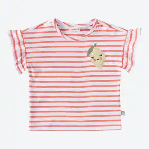 Baby-Mädchen-T-Shirt mit Rüschen am Arm