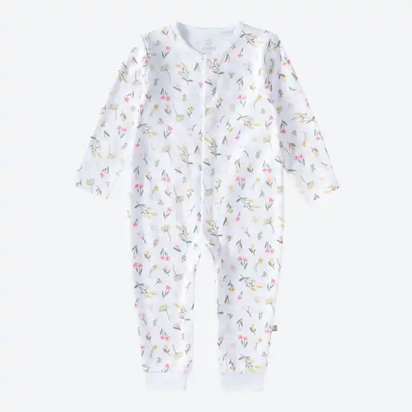 Bild 3 von Baby-Mädchen-Schlafanzug mit Knopfleiste