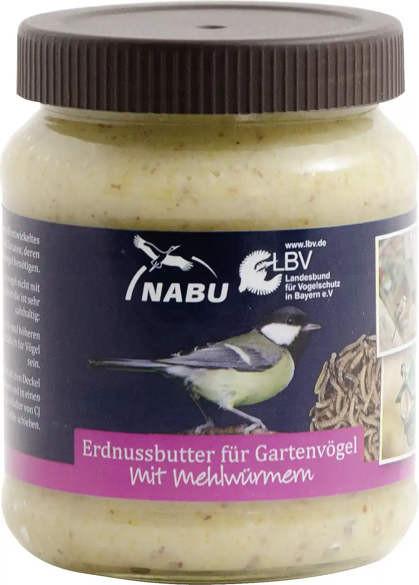 Bild 1 von Erdnussbutter für Vögel mit Mehlwürmer 330 g