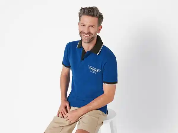 Bild 3 von LIVERGY® Herren Poloshirt in Pikee-Qualität, mit Kontraststreifen