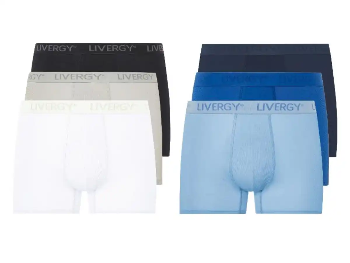 Bild 1 von LIVERGY® Herren Boxer, 3 Stück, in modischer Feinripp-Qualität