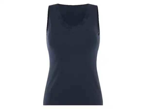 Bild 2 von esmara® Damen Achselhemd, mit edler Spitze am Dekolleté