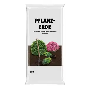 COMPO Blumenerde, 60 Liter Sack, für Blumen, Stauden, Rosen und Gehölze