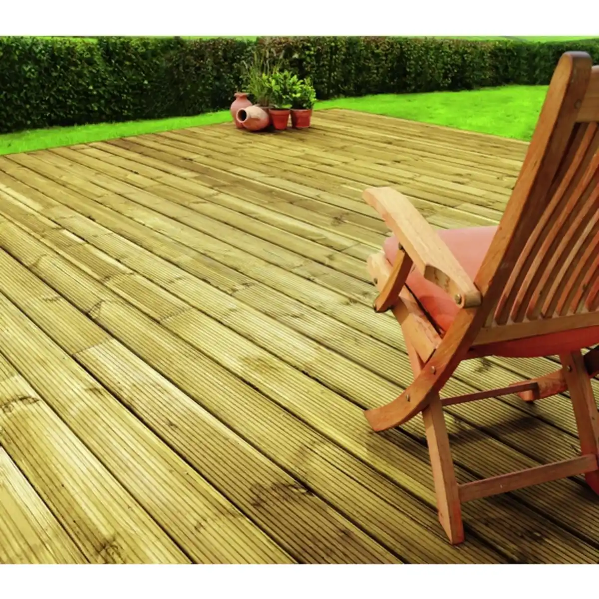 Bild 3 von Mr. GARDENER Holz-Terrassendielen, Breite: 14,6 cm, Stärke: 2,7 cm, kesseldruckimprägniert, 1 Stk.