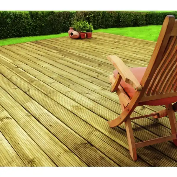 Bild 3 von Mr. GARDENER Holz-Terrassendielen, Breite: 14,6 cm, Stärke: 2,7 cm, kesseldruckimprägniert, 1 Stk.