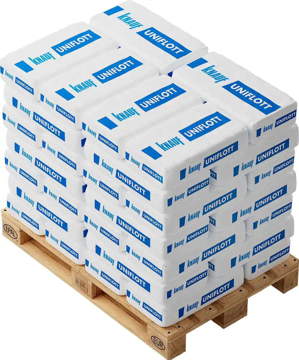 Bild 1 von Knauf Uniflott Spachtelmasse 42 x 25 kg = 1.050 kg Palettenabnahme
