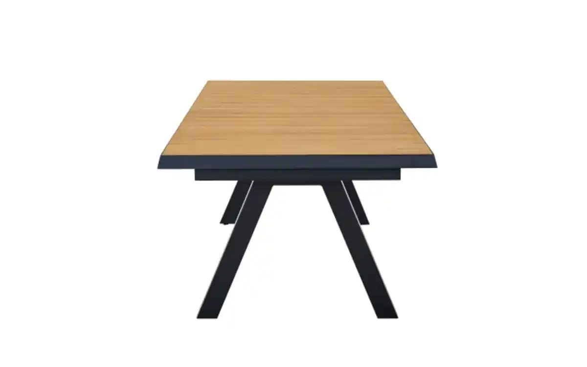 Bild 2 von Ausziehtisch Latea, anthrazit/Teakholz, inkl. Ausziehfunktion