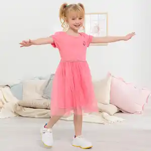 Kinder-Mädchen-Kleid mit Punkten