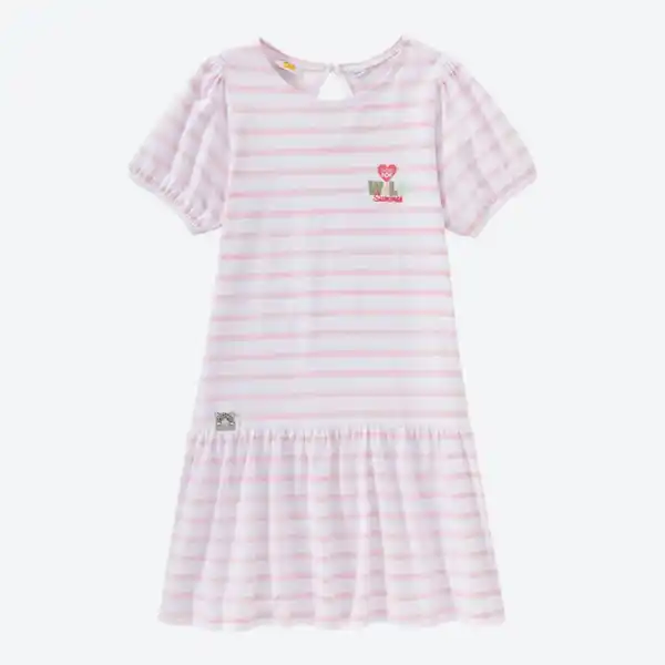 Bild 2 von Kinder-Mädchen-Kleid mit Streifenmuster