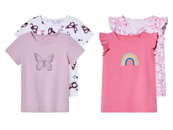 Bild 1 von lupilu® Kleinkinder T-Shirts, 2 Stück, mit Textildruck