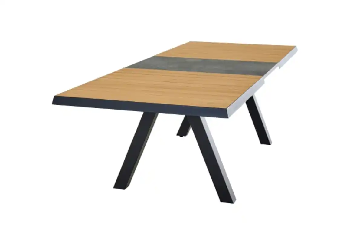 Bild 4 von Ausziehtisch Latea, anthrazit/Teakholz, inkl. Ausziehfunktion