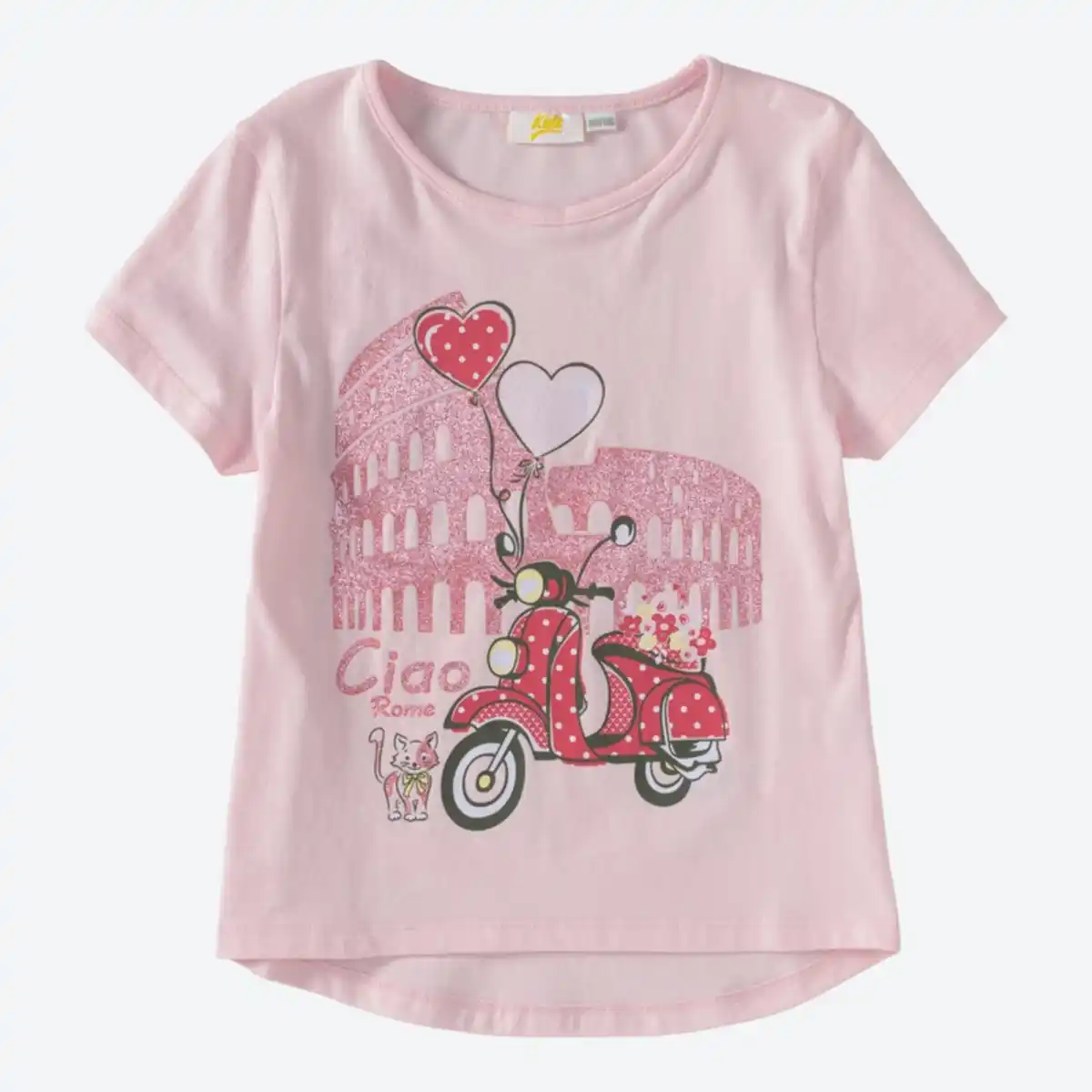 Bild 2 von Kinder-Mädchen-T-Shirt mit Katzen-Druck