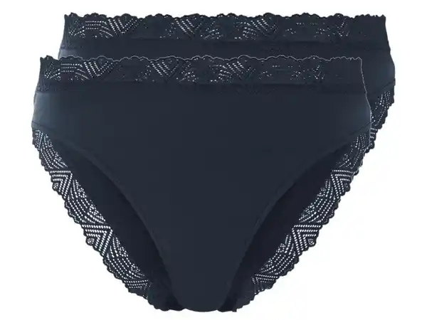 Bild 2 von esmara® Damen Slips, 2 Stück, mit eleganter Spitze