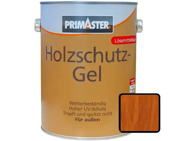 Bild 1 von Primaster Holzschutzgel 5 L teak seidenmatt