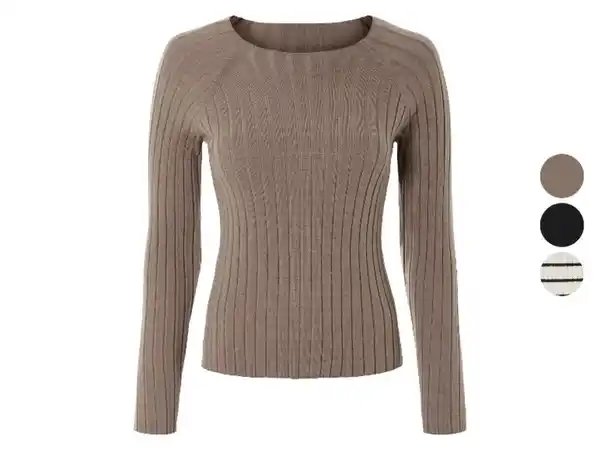 Bild 1 von esmara® Damen Strickpullover, in modischer Rippstrick-Qualität