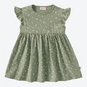 Baby-Mädchen-Kleid mit Rüschenärmeln